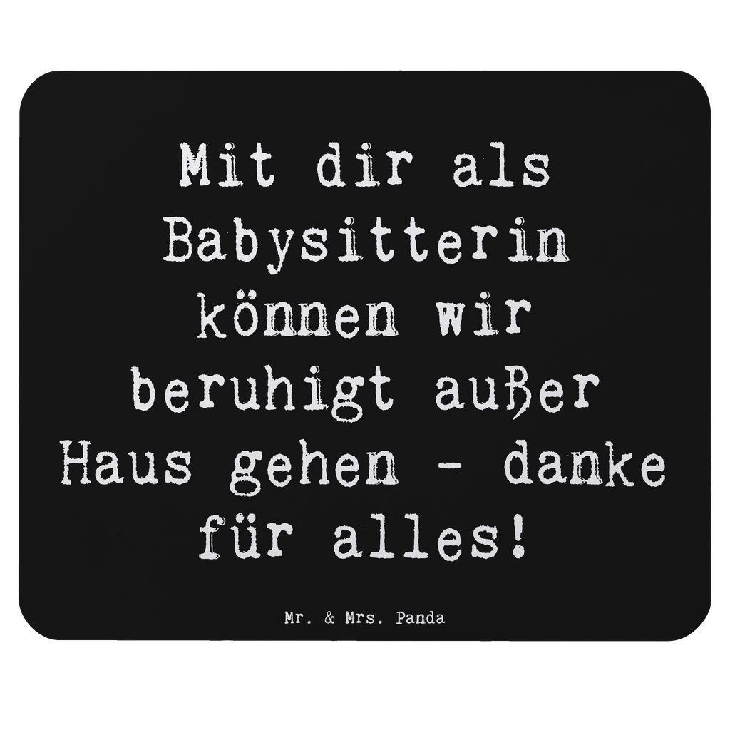 Mauspad Spruch Babysitter Dank Mousepad, Computer zubehör, Büroausstattung, PC Zubehör, Arbeitszimmer, Mauspad, Einzigartiges Mauspad, Designer Mauspad, Mausunterlage, Mauspad Büro