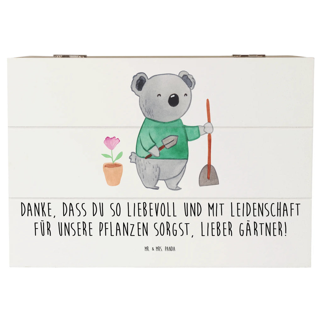 Holzkiste Lieber Gärtner Holzkiste, Kiste, Schatzkiste, Truhe, Schatulle, XXL, Erinnerungsbox, Erinnerungskiste, Dekokiste, Aufbewahrungsbox, Geschenkbox, Geschenkdose