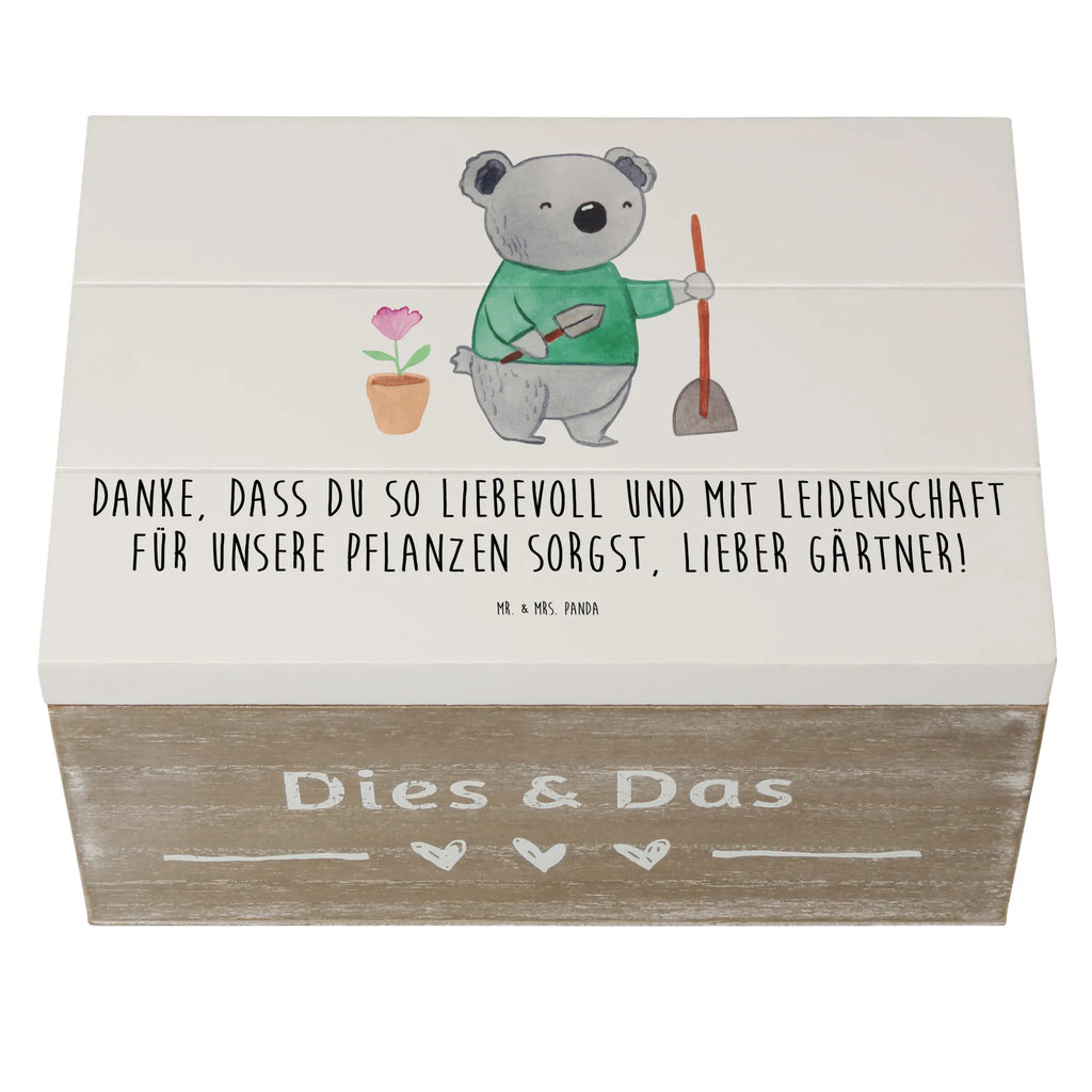 Holzkiste Lieber Gärtner Holzkiste, Kiste, Schatzkiste, Truhe, Schatulle, XXL, Erinnerungsbox, Erinnerungskiste, Dekokiste, Aufbewahrungsbox, Geschenkbox, Geschenkdose