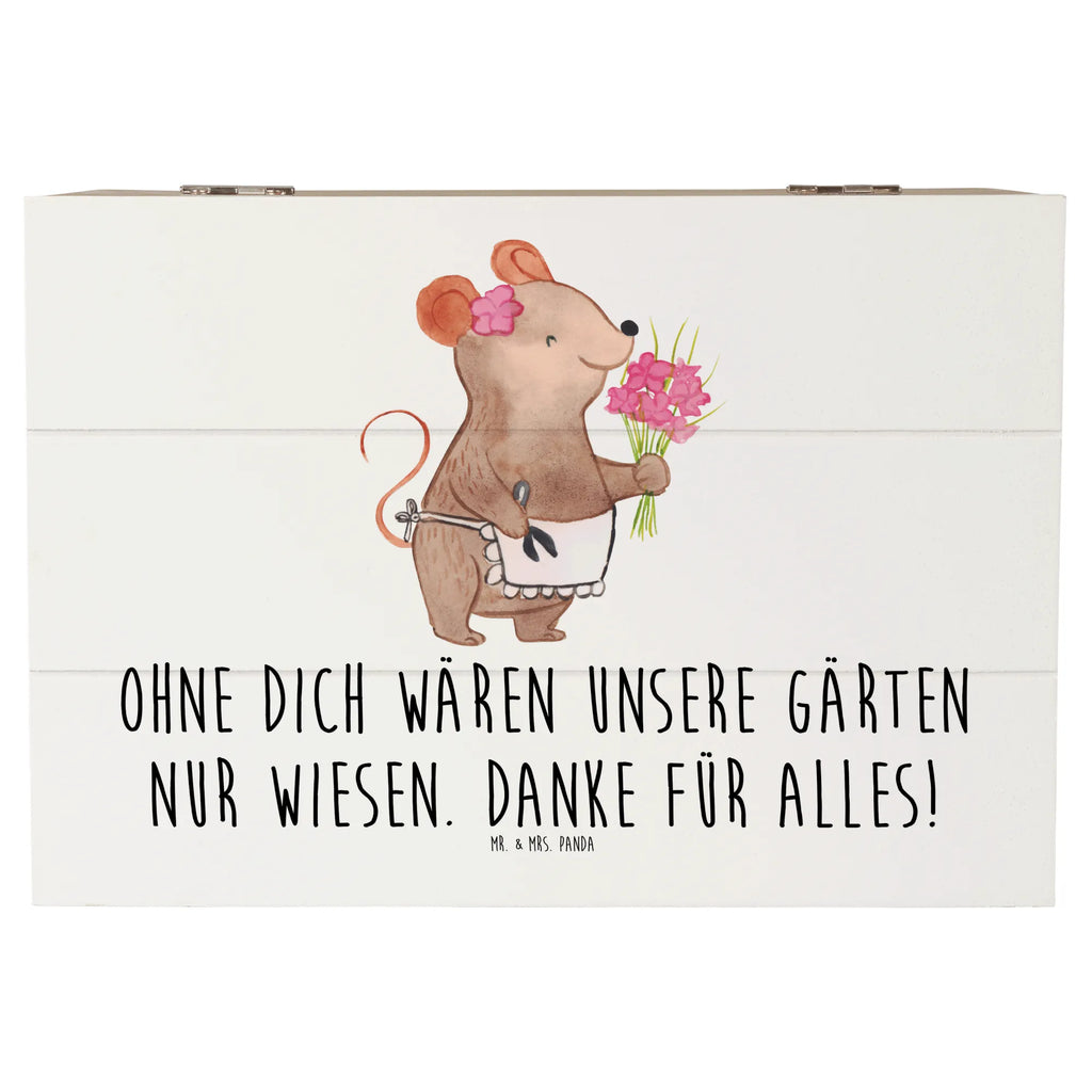 Holzkiste Dankbarer Gärtner Holzkiste, Kiste, Schatzkiste, Truhe, Schatulle, XXL, Erinnerungsbox, Erinnerungskiste, Dekokiste, Aufbewahrungsbox, Geschenkbox, Geschenkdose