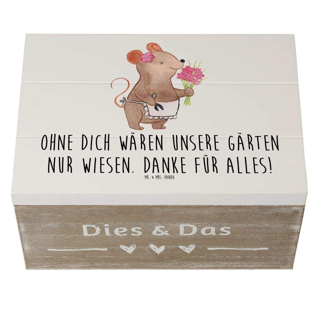 Holzkiste Dankbarer Gärtner Holzkiste, Kiste, Schatzkiste, Truhe, Schatulle, XXL, Erinnerungsbox, Erinnerungskiste, Dekokiste, Aufbewahrungsbox, Geschenkbox, Geschenkdose