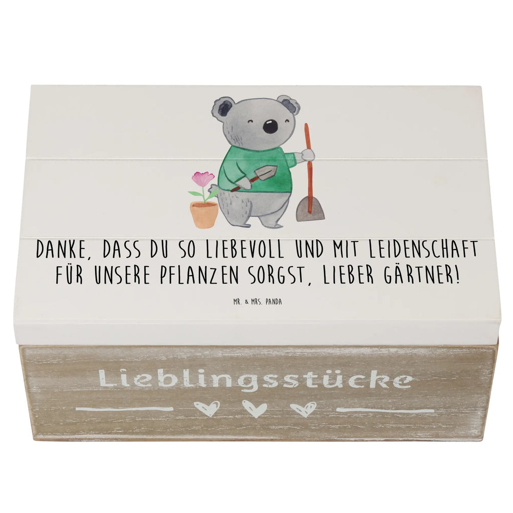 Holzkiste Lieber Gärtner Holzkiste, Kiste, Schatzkiste, Truhe, Schatulle, XXL, Erinnerungsbox, Erinnerungskiste, Dekokiste, Aufbewahrungsbox, Geschenkbox, Geschenkdose