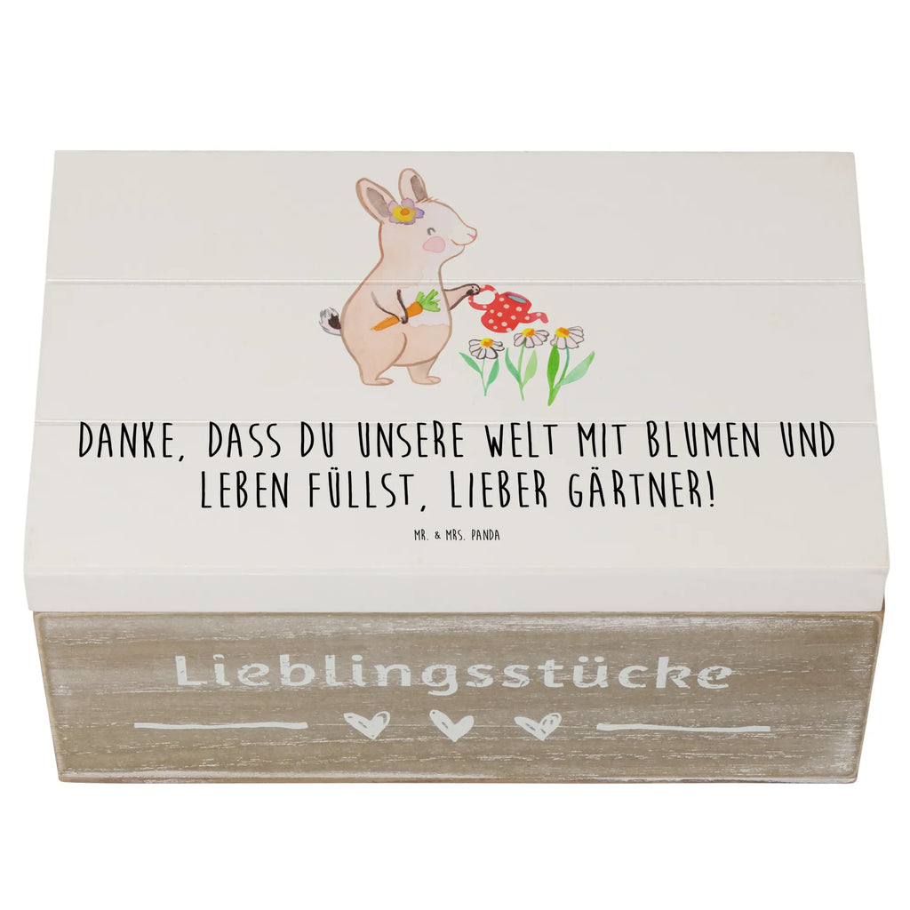 Holzkiste Gärtner Dankeschön Holzkiste, Kiste, Schatzkiste, Truhe, Schatulle, XXL, Erinnerungsbox, Erinnerungskiste, Dekokiste, Aufbewahrungsbox, Geschenkbox, Geschenkdose