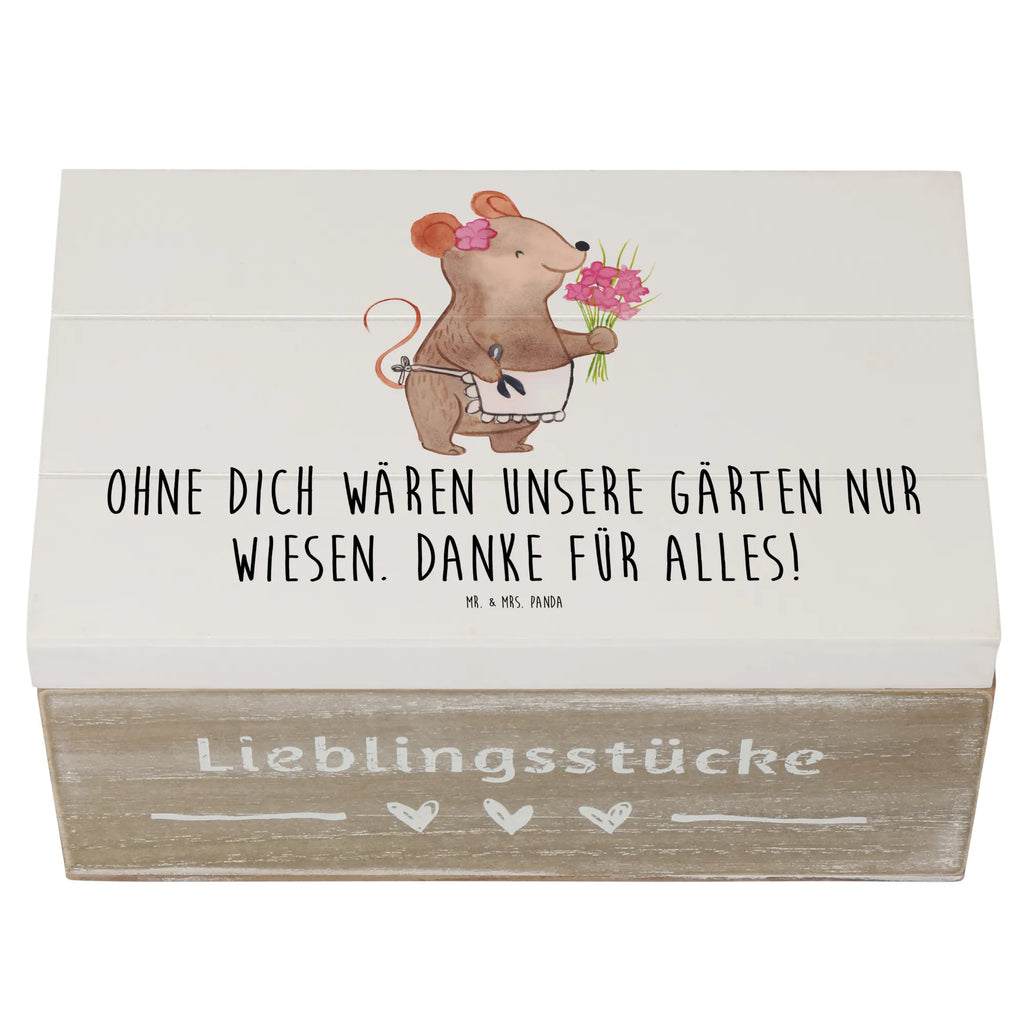 Holzkiste Dankbarer Gärtner Holzkiste, Kiste, Schatzkiste, Truhe, Schatulle, XXL, Erinnerungsbox, Erinnerungskiste, Dekokiste, Aufbewahrungsbox, Geschenkbox, Geschenkdose