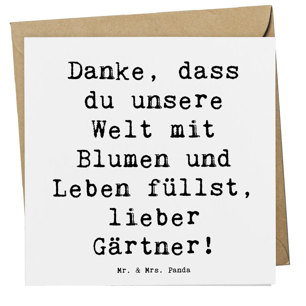 Deluxe Karte Spruch Gärtner Dankeschön Karte, Grußkarte, Klappkarte, Einladungskarte, Glückwunschkarte, Hochzeitskarte, Geburtstagskarte, Hochwertige Grußkarte, Hochwertige Klappkarte