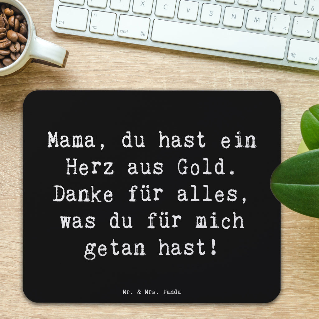 Mauspad Spruch Mama Herz Gold Mousepad, Computer zubehör, Büroausstattung, PC Zubehör, Arbeitszimmer, Mauspad, Einzigartiges Mauspad, Designer Mauspad, Mausunterlage, Mauspad Büro