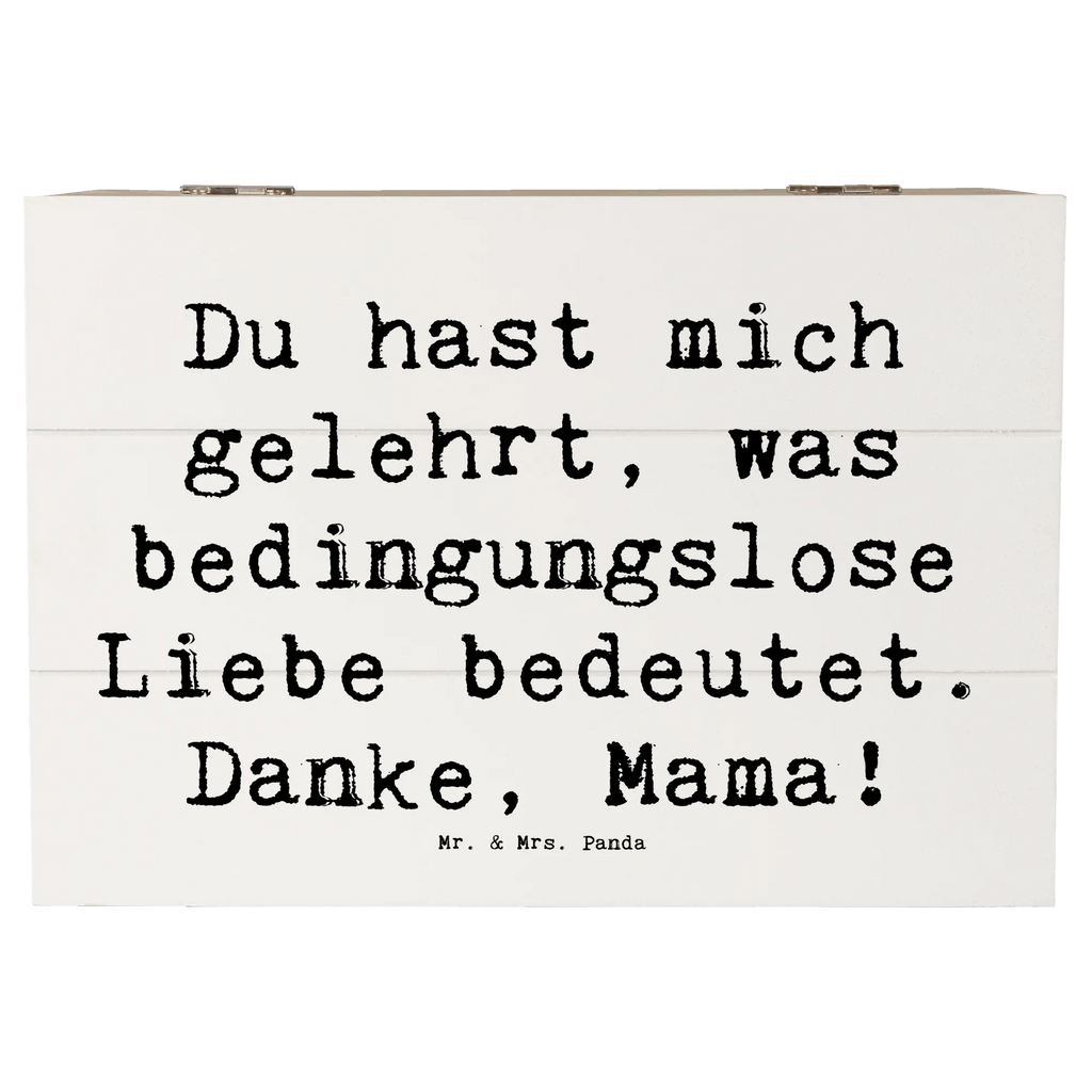 Holzkiste Du hast mich gelehrt, was bedingungslose Liebe bedeutet. Danke, Mama! Holzkiste, Kiste, Schatzkiste, Truhe, Schatulle, XXL, Erinnerungsbox, Erinnerungskiste, Dekokiste, Aufbewahrungsbox, Geschenkbox, Geschenkdose