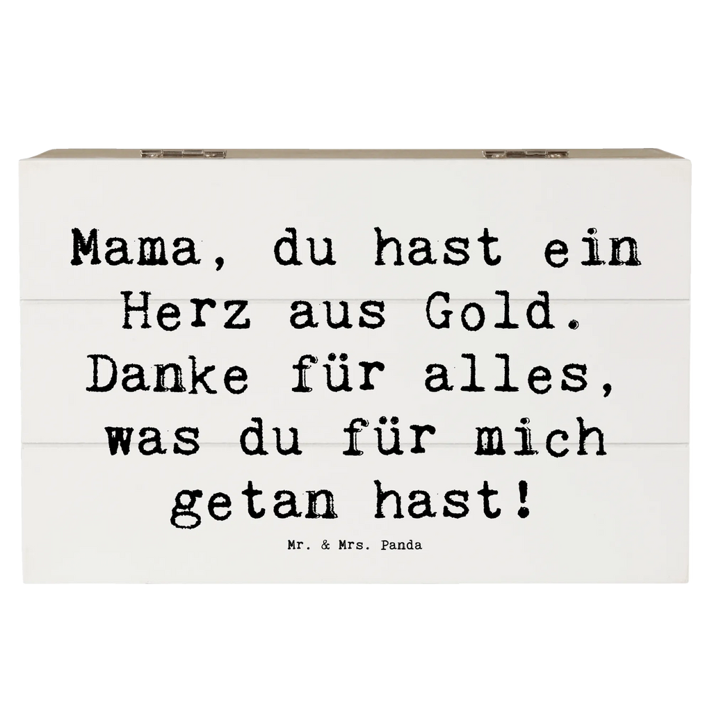 Holzkiste Mama, du hast ein Herz aus Gold. Danke für alles, was du für mich getan hast! Holzkiste, Kiste, Schatzkiste, Truhe, Schatulle, XXL, Erinnerungsbox, Erinnerungskiste, Dekokiste, Aufbewahrungsbox, Geschenkbox, Geschenkdose