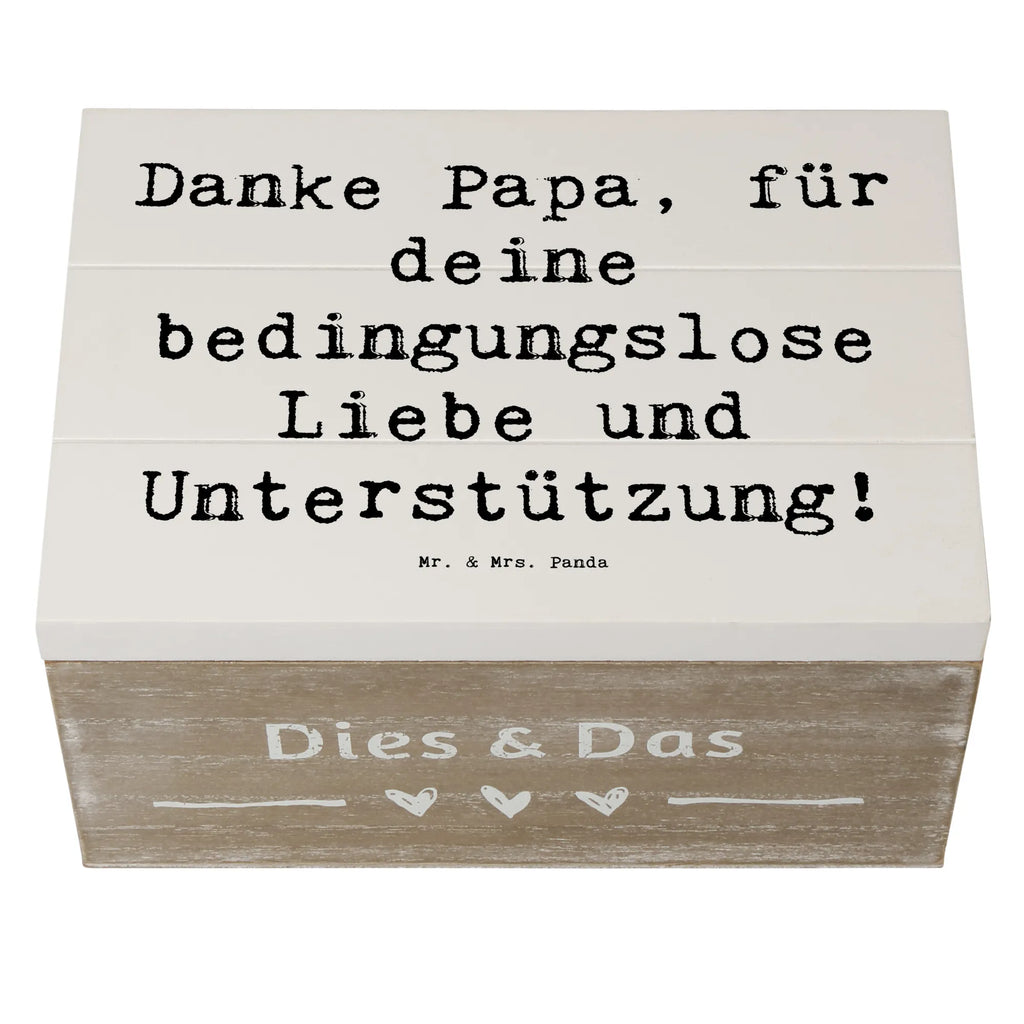 Holzkiste Danke Papa, für deine bedingungslose Liebe und Unterstützung! Holzkiste, Kiste, Schatzkiste, Truhe, Schatulle, XXL, Erinnerungsbox, Erinnerungskiste, Dekokiste, Aufbewahrungsbox, Geschenkbox, Geschenkdose