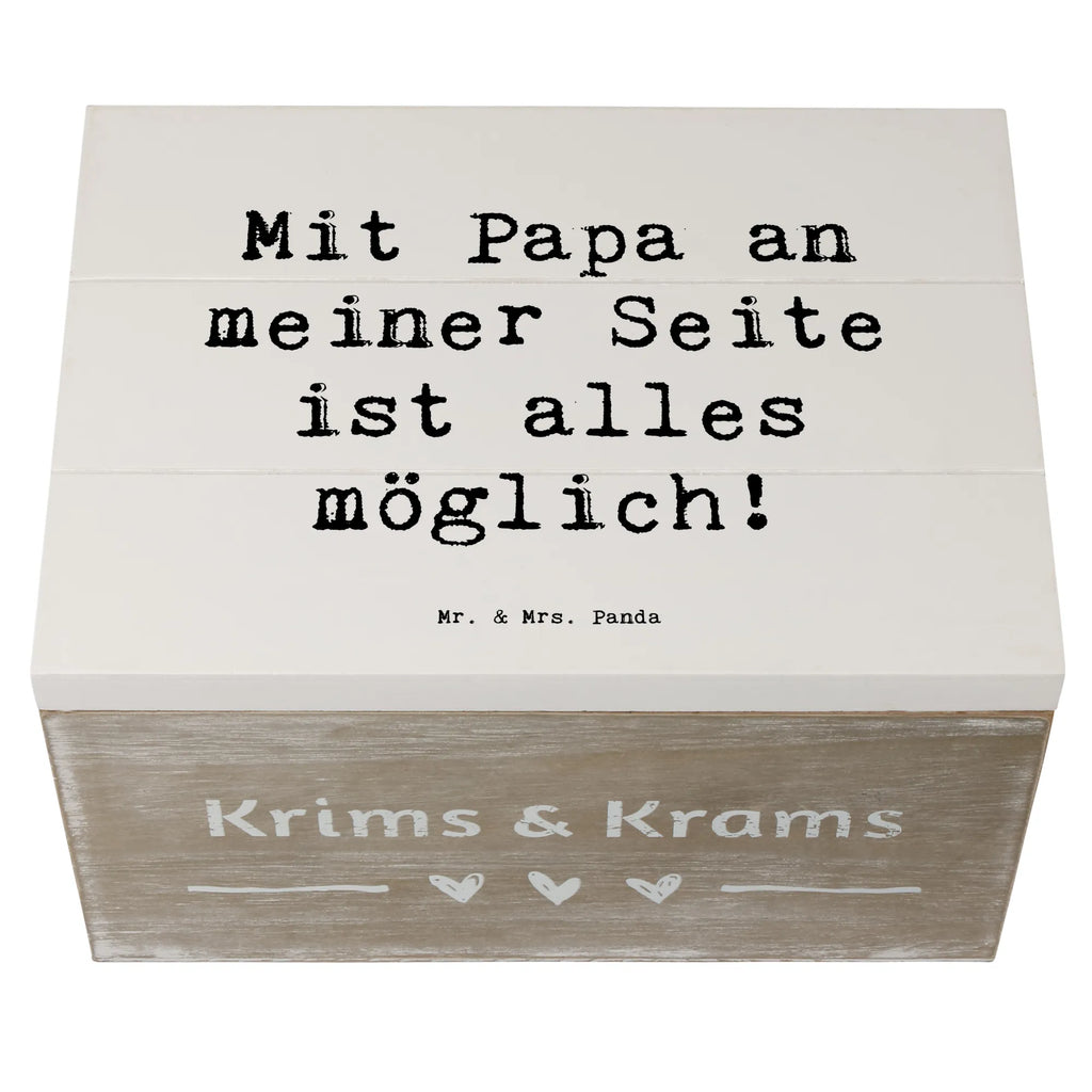 Holzkiste Mit Papa an meiner Seite ist alles möglich! Holzkiste, Kiste, Schatzkiste, Truhe, Schatulle, XXL, Erinnerungsbox, Erinnerungskiste, Dekokiste, Aufbewahrungsbox, Geschenkbox, Geschenkdose