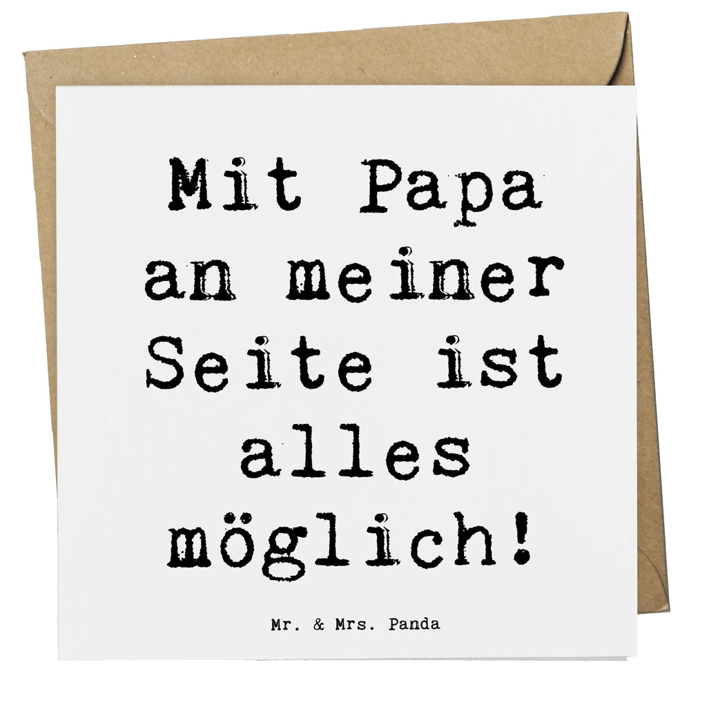 Deluxe Karte Spruch Papa Möglichmacher Karte, Grußkarte, Klappkarte, Einladungskarte, Glückwunschkarte, Hochzeitskarte, Geburtstagskarte, Hochwertige Grußkarte, Hochwertige Klappkarte