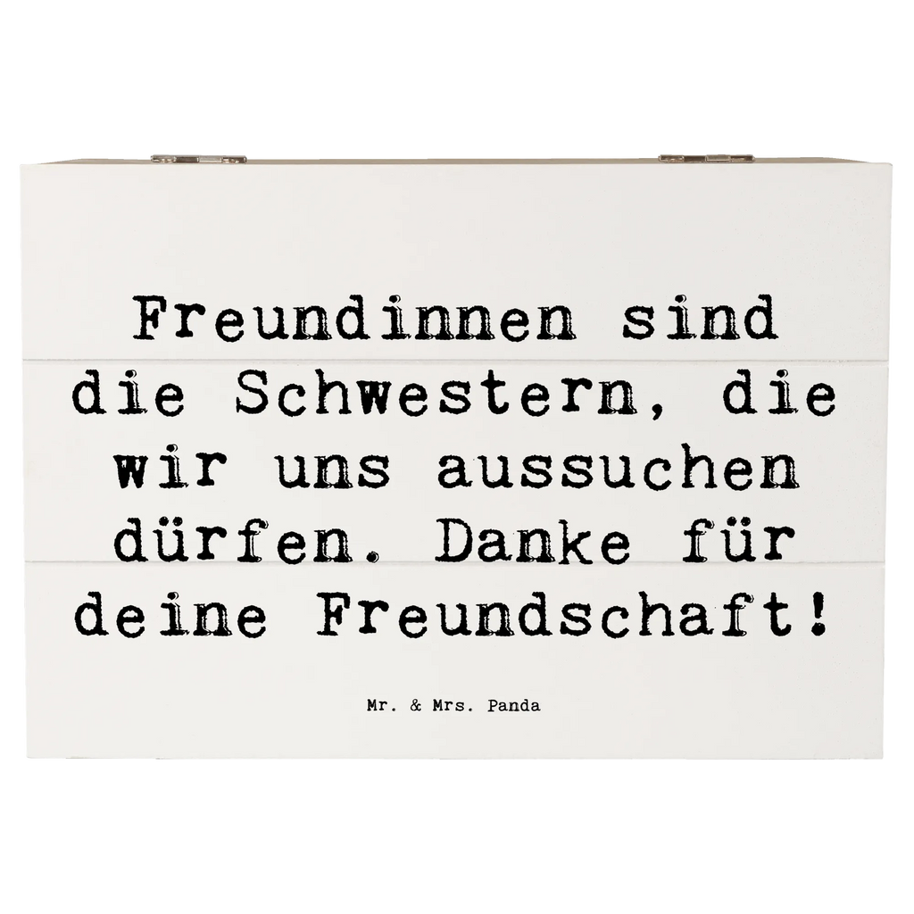 Holzkiste Freundinnen sind die Schwestern, die wir uns aussuchen dürfen. Danke für deine Freundschaft! Holzkiste, Kiste, Schatzkiste, Truhe, Schatulle, XXL, Erinnerungsbox, Erinnerungskiste, Dekokiste, Aufbewahrungsbox, Geschenkbox, Geschenkdose