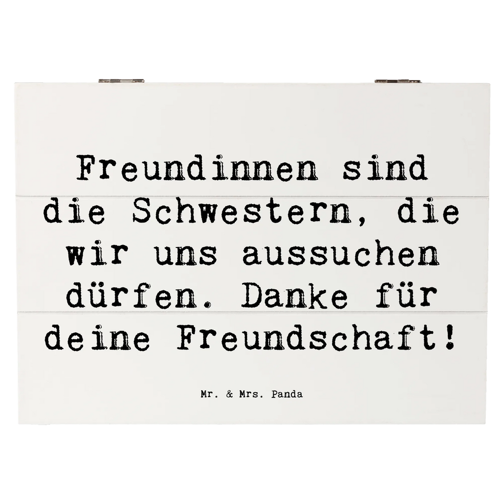 Holzkiste Freundinnen sind die Schwestern, die wir uns aussuchen dürfen. Danke für deine Freundschaft! Holzkiste, Kiste, Schatzkiste, Truhe, Schatulle, XXL, Erinnerungsbox, Erinnerungskiste, Dekokiste, Aufbewahrungsbox, Geschenkbox, Geschenkdose