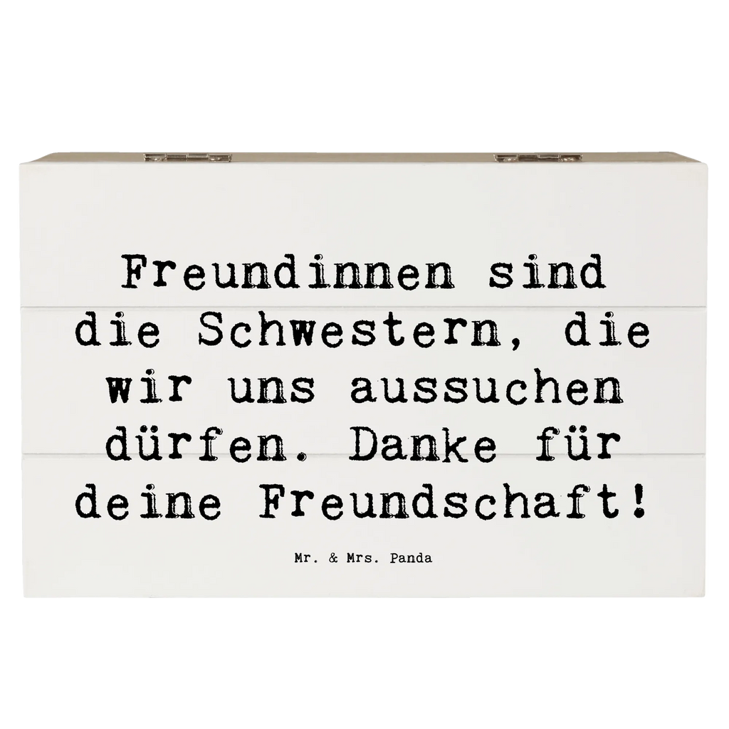 Holzkiste Freundinnen sind die Schwestern, die wir uns aussuchen dürfen. Danke für deine Freundschaft! Holzkiste, Kiste, Schatzkiste, Truhe, Schatulle, XXL, Erinnerungsbox, Erinnerungskiste, Dekokiste, Aufbewahrungsbox, Geschenkbox, Geschenkdose