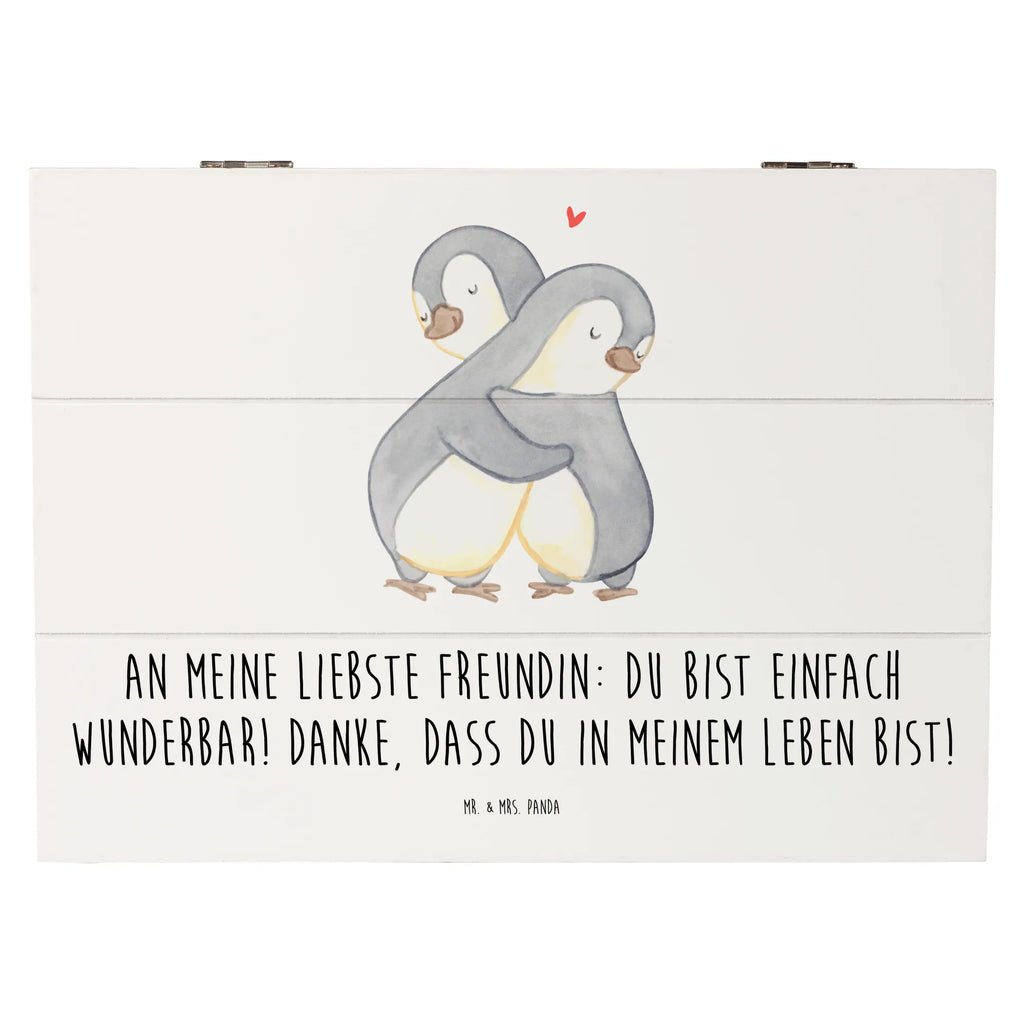 Holzkiste Liebste Freundin Holzkiste, Kiste, Schatzkiste, Truhe, Schatulle, XXL, Erinnerungsbox, Erinnerungskiste, Dekokiste, Aufbewahrungsbox, Geschenkbox, Geschenkdose