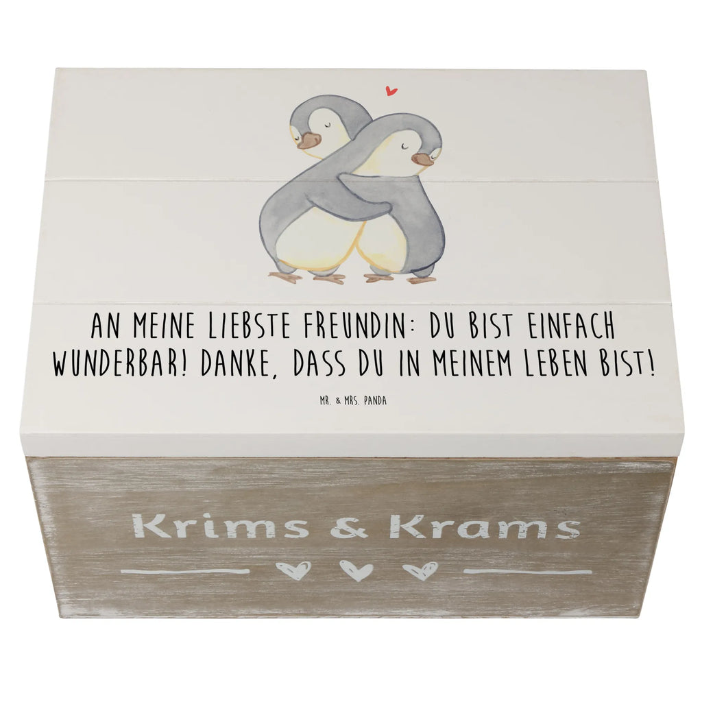 Holzkiste Liebste Freundin Holzkiste, Kiste, Schatzkiste, Truhe, Schatulle, XXL, Erinnerungsbox, Erinnerungskiste, Dekokiste, Aufbewahrungsbox, Geschenkbox, Geschenkdose