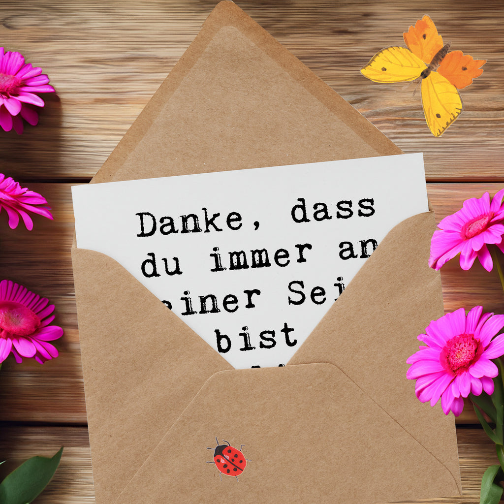 Deluxe Karte Danke, dass du immer an meiner Seite bist, allerliebste Freundin der Welt! Karte, Grußkarte, Klappkarte, Einladungskarte, Glückwunschkarte, Hochzeitskarte, Geburtstagskarte, Hochwertige Grußkarte, Hochwertige Klappkarte