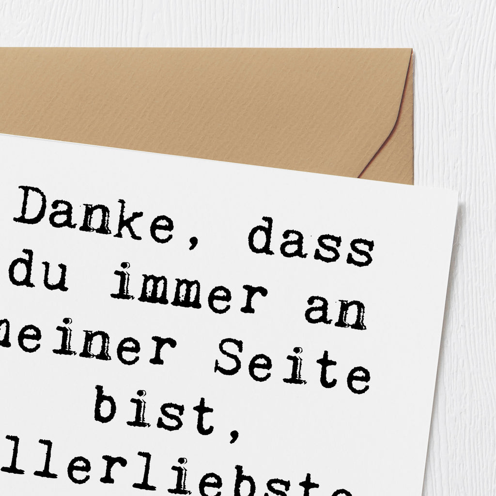 Deluxe Karte Danke, dass du immer an meiner Seite bist, allerliebste Freundin der Welt! Karte, Grußkarte, Klappkarte, Einladungskarte, Glückwunschkarte, Hochzeitskarte, Geburtstagskarte, Hochwertige Grußkarte, Hochwertige Klappkarte