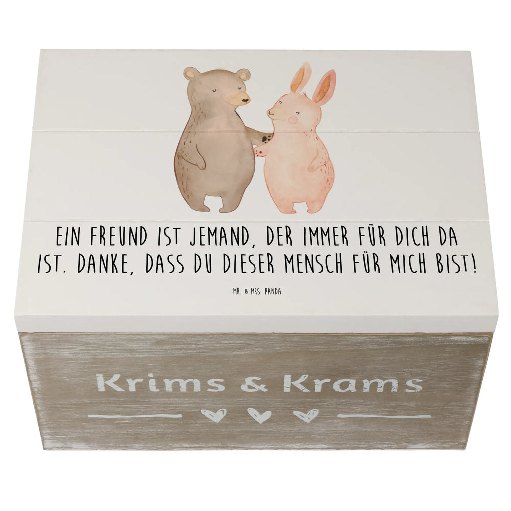 Holzkiste Freund fürs Leben Holzkiste, Kiste, Schatzkiste, Truhe, Schatulle, XXL, Erinnerungsbox, Erinnerungskiste, Dekokiste, Aufbewahrungsbox, Geschenkbox, Geschenkdose