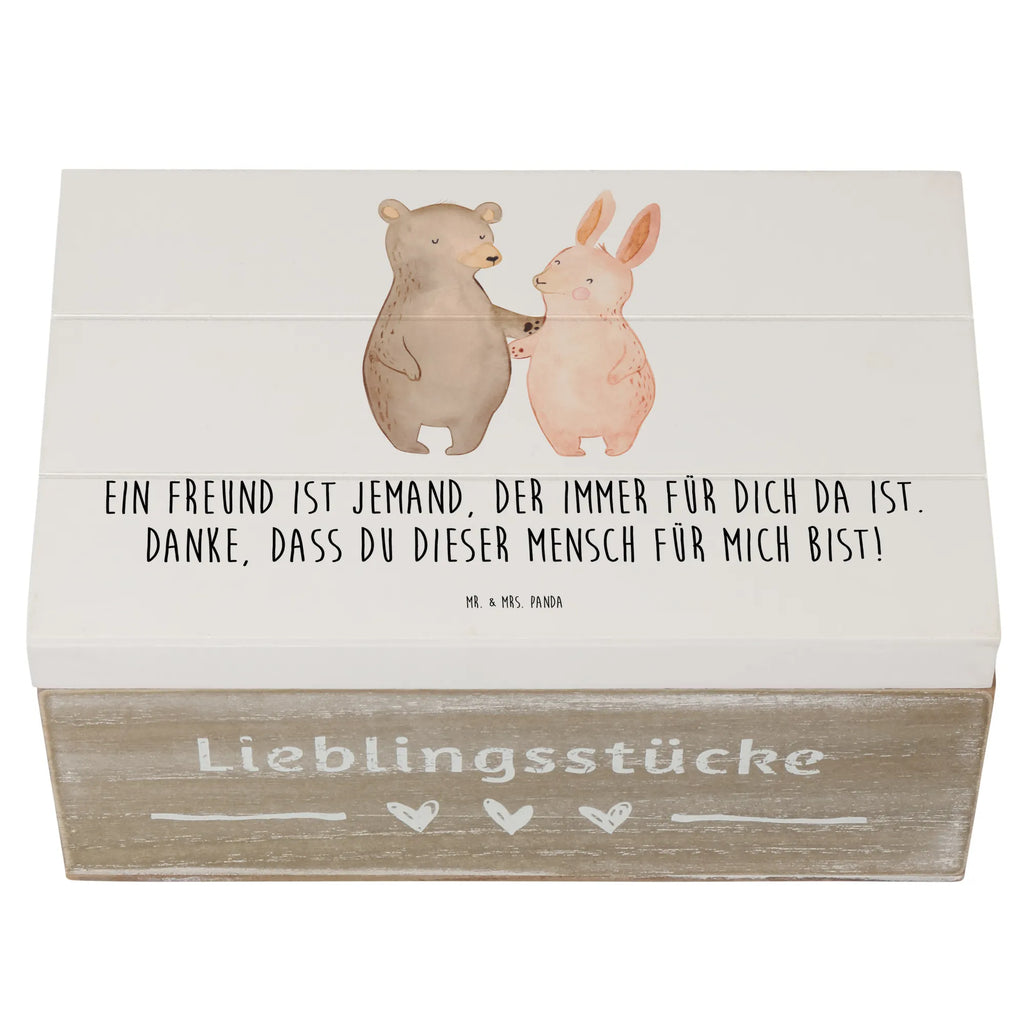 Holzkiste Freund fürs Leben Holzkiste, Kiste, Schatzkiste, Truhe, Schatulle, XXL, Erinnerungsbox, Erinnerungskiste, Dekokiste, Aufbewahrungsbox, Geschenkbox, Geschenkdose