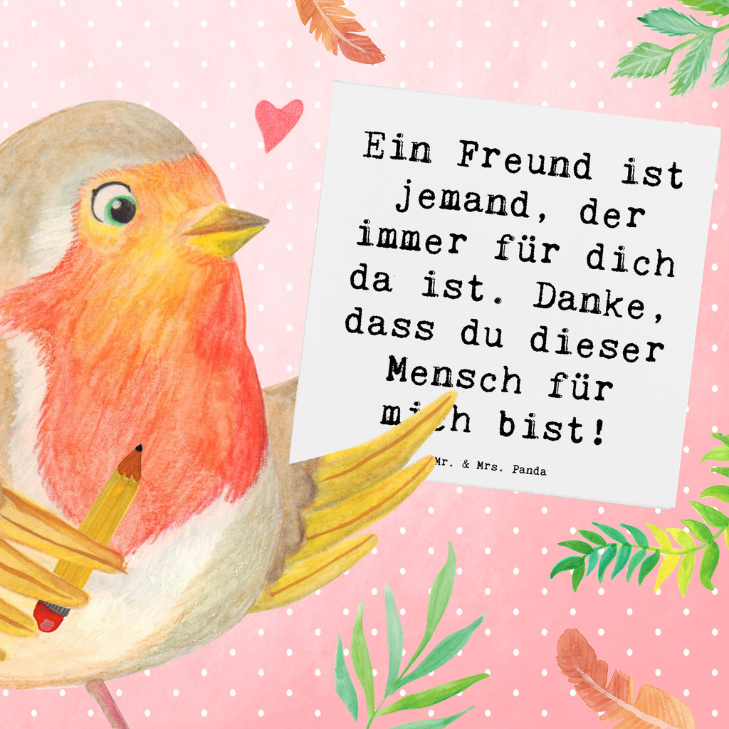 Deluxe Karte Spruch Freund fürs Leben Karte, Grußkarte, Klappkarte, Einladungskarte, Glückwunschkarte, Hochzeitskarte, Geburtstagskarte, Hochwertige Grußkarte, Hochwertige Klappkarte