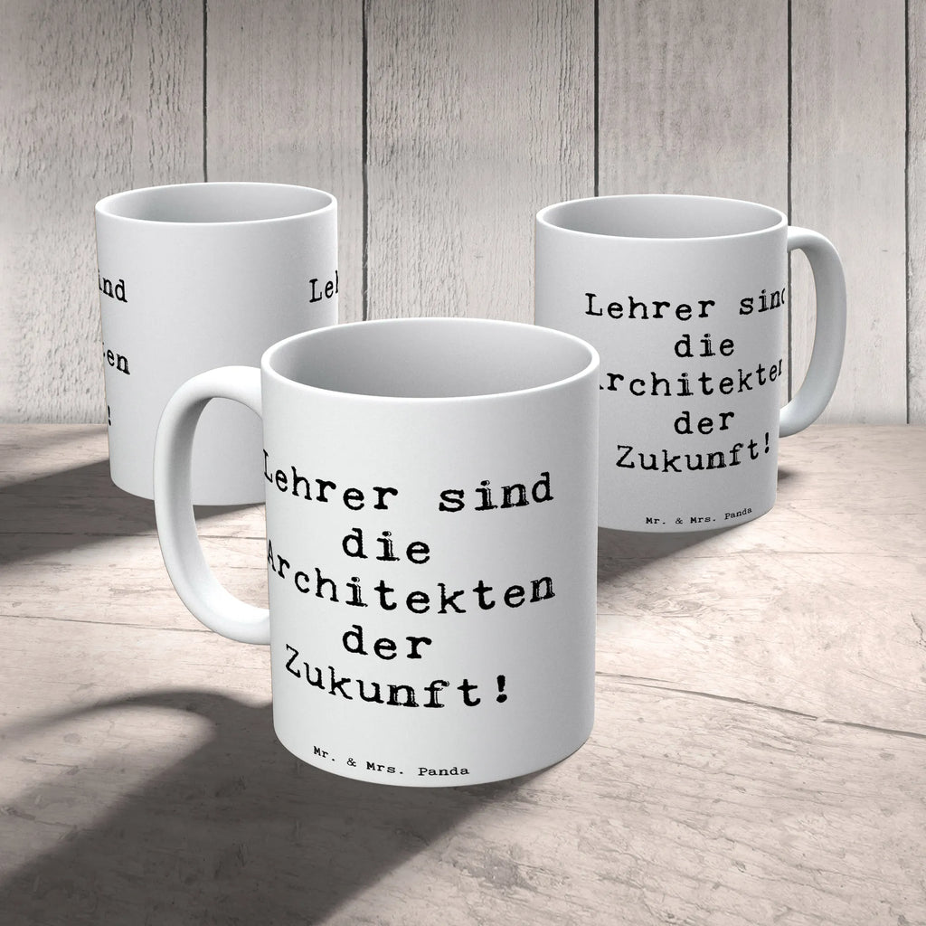 Tasse Spruch Lehrer Zukunftsarchitekten Tasse, Kaffeetasse, Teetasse, Becher, Kaffeebecher, Teebecher, Keramiktasse, Porzellantasse, Büro Tasse, Geschenk Tasse, Tasse Sprüche, Tasse Motive, Kaffeetassen, Tasse bedrucken, Designer Tasse, Cappuccino Tassen, Schöne Teetassen