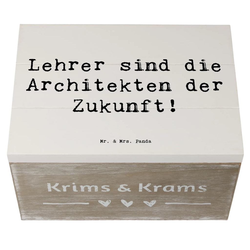 Holzkiste Lehrer sind die Architekten der Zukunft! Holzkiste, Kiste, Schatzkiste, Truhe, Schatulle, XXL, Erinnerungsbox, Erinnerungskiste, Dekokiste, Aufbewahrungsbox, Geschenkbox, Geschenkdose