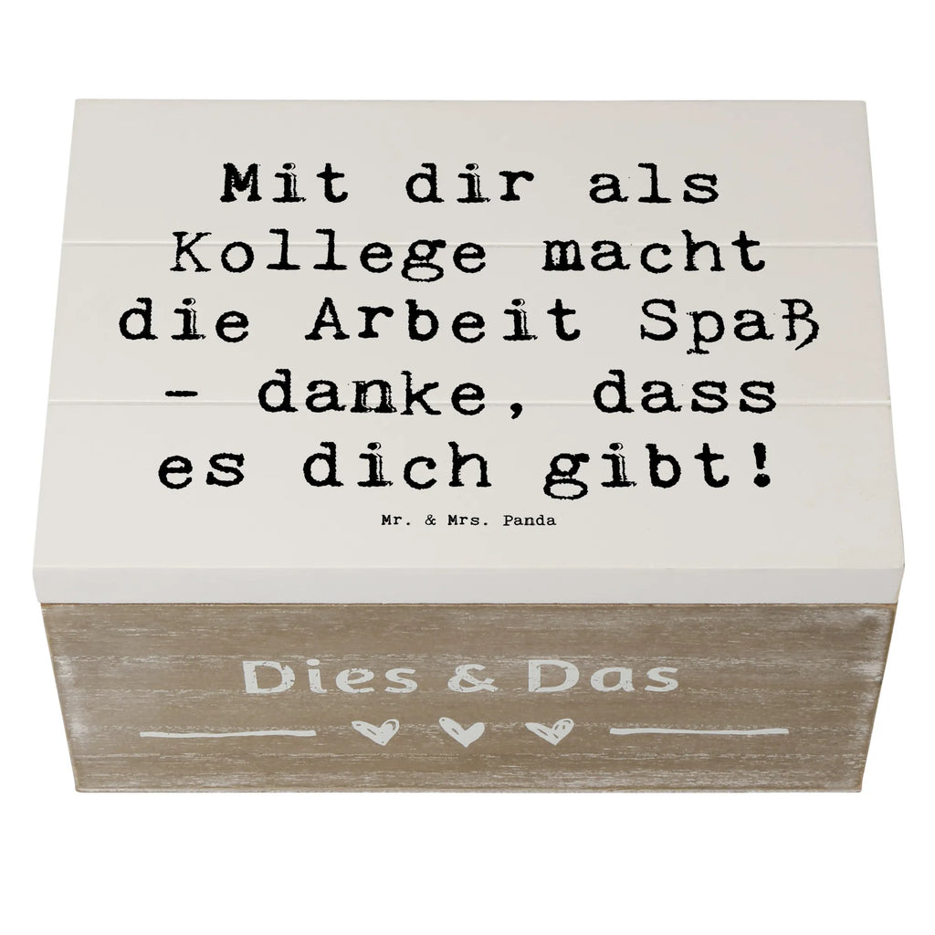 Holzkiste Mit dir als Kollege macht die Arbeit Spaß - danke, dass es dich gibt! Holzkiste, Kiste, Schatzkiste, Truhe, Schatulle, XXL, Erinnerungsbox, Erinnerungskiste, Dekokiste, Aufbewahrungsbox, Geschenkbox, Geschenkdose