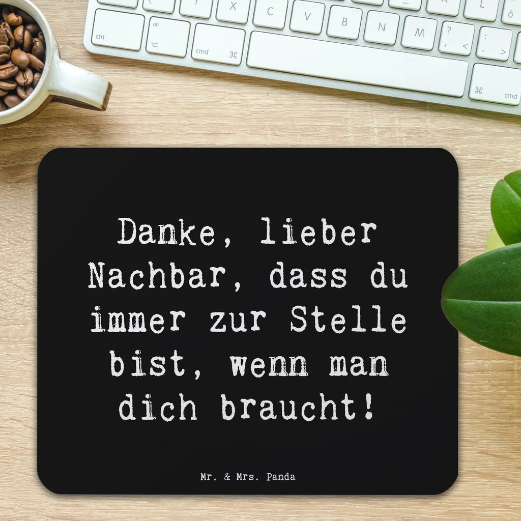 Mauspad Spruch Danke Nachbar Mousepad, Computer zubehör, Büroausstattung, PC Zubehör, Arbeitszimmer, Mauspad, Einzigartiges Mauspad, Designer Mauspad, Mausunterlage, Mauspad Büro