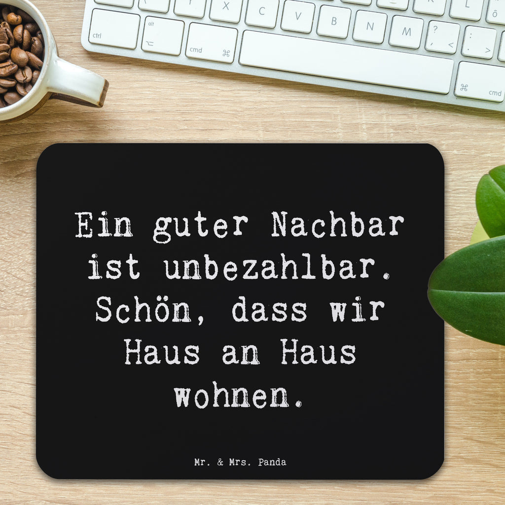 Mauspad Spruch Guter Nachbar Mousepad, Computer zubehör, Büroausstattung, PC Zubehör, Arbeitszimmer, Mauspad, Einzigartiges Mauspad, Designer Mauspad, Mausunterlage, Mauspad Büro