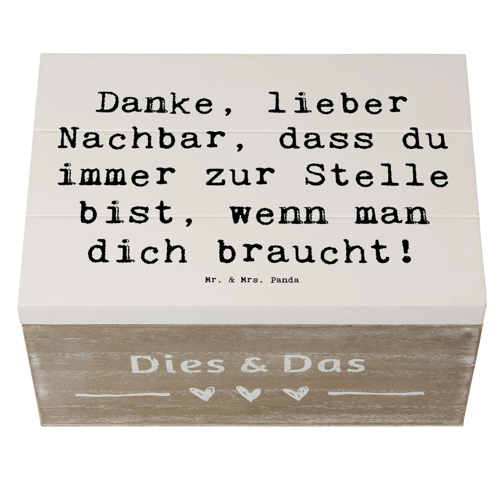 Holzkiste Danke, lieber Nachbar, dass du immer zur Stelle bist, wenn man dich braucht! Holzkiste, Kiste, Schatzkiste, Truhe, Schatulle, XXL, Erinnerungsbox, Erinnerungskiste, Dekokiste, Aufbewahrungsbox, Geschenkbox, Geschenkdose