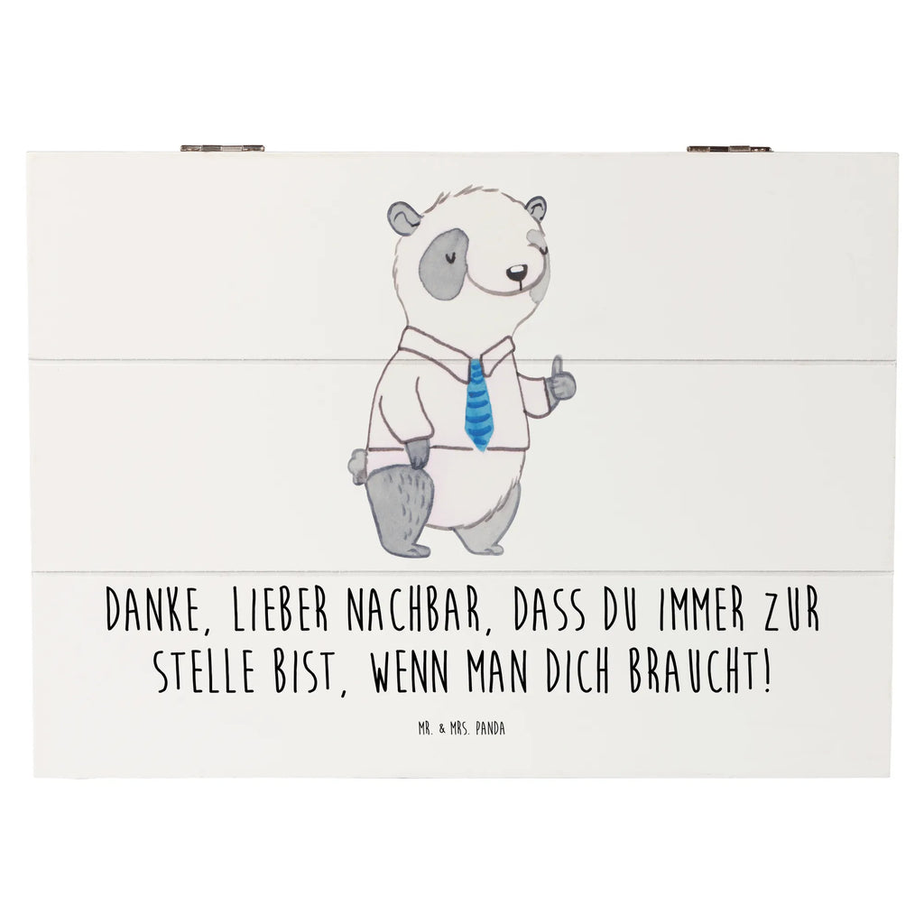 Holzkiste Danke Nachbar Holzkiste, Kiste, Schatzkiste, Truhe, Schatulle, XXL, Erinnerungsbox, Erinnerungskiste, Dekokiste, Aufbewahrungsbox, Geschenkbox, Geschenkdose