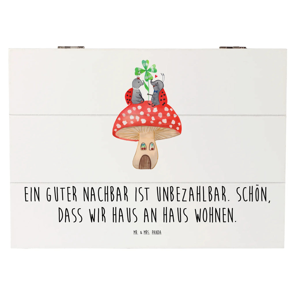 Holzkiste Guter Nachbar Holzkiste, Kiste, Schatzkiste, Truhe, Schatulle, XXL, Erinnerungsbox, Erinnerungskiste, Dekokiste, Aufbewahrungsbox, Geschenkbox, Geschenkdose