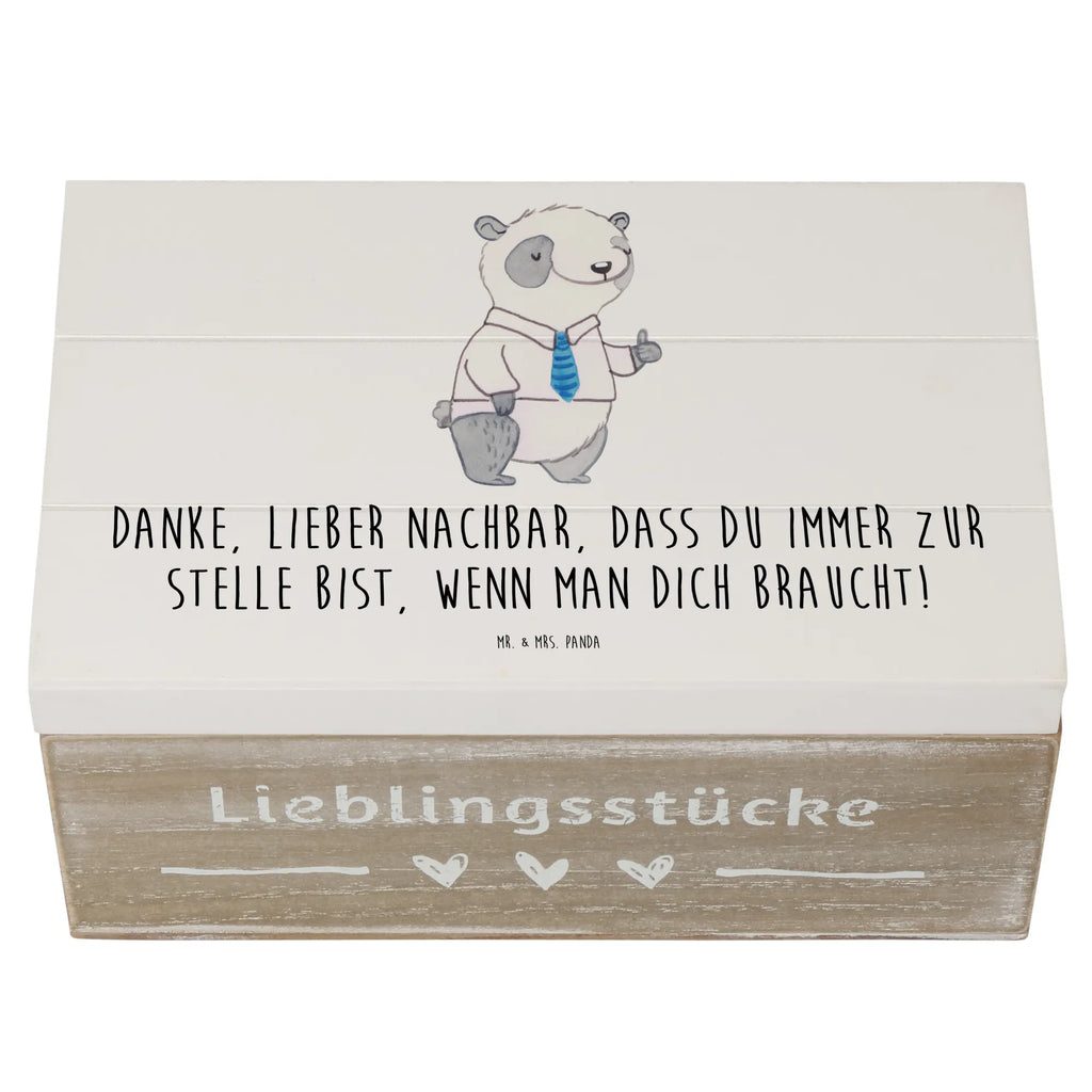 Holzkiste Danke Nachbar Holzkiste, Kiste, Schatzkiste, Truhe, Schatulle, XXL, Erinnerungsbox, Erinnerungskiste, Dekokiste, Aufbewahrungsbox, Geschenkbox, Geschenkdose