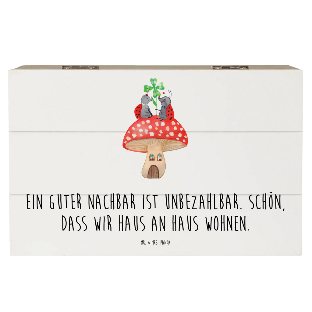 Holzkiste Guter Nachbar Holzkiste, Kiste, Schatzkiste, Truhe, Schatulle, XXL, Erinnerungsbox, Erinnerungskiste, Dekokiste, Aufbewahrungsbox, Geschenkbox, Geschenkdose