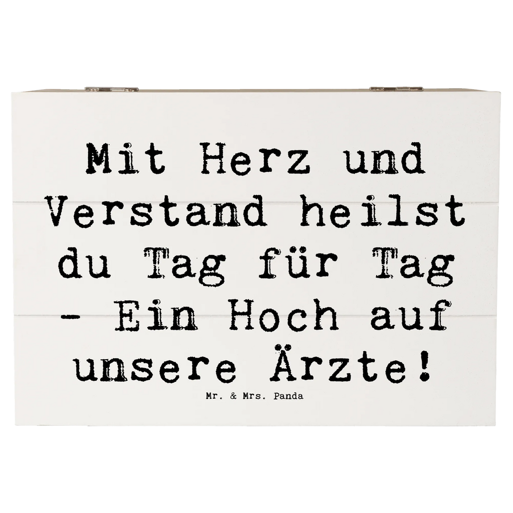 Holzkiste Mit Herz und Verstand heilst du Tag für Tag - Ein Hoch auf unsere Ärzte! Holzkiste, Kiste, Schatzkiste, Truhe, Schatulle, XXL, Erinnerungsbox, Erinnerungskiste, Dekokiste, Aufbewahrungsbox, Geschenkbox, Geschenkdose