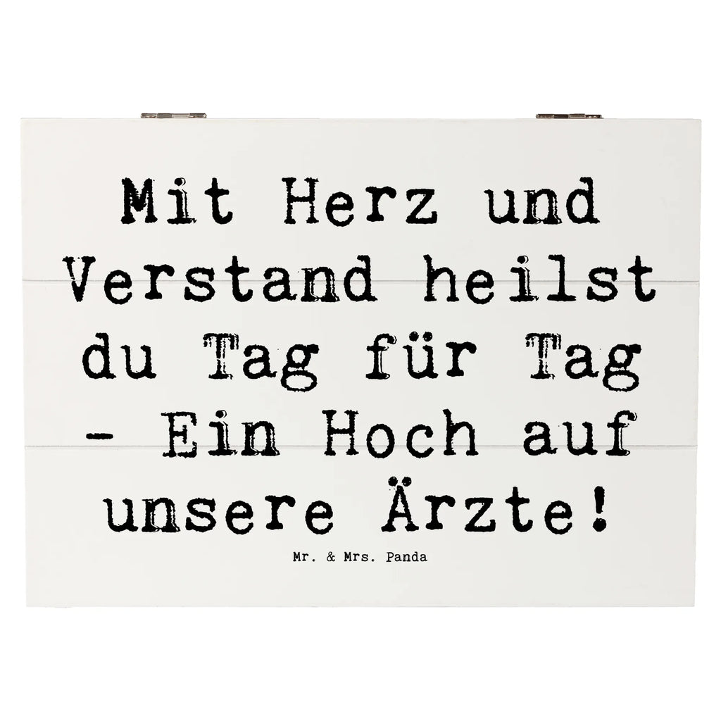 Holzkiste Mit Herz und Verstand heilst du Tag für Tag - Ein Hoch auf unsere Ärzte! Holzkiste, Kiste, Schatzkiste, Truhe, Schatulle, XXL, Erinnerungsbox, Erinnerungskiste, Dekokiste, Aufbewahrungsbox, Geschenkbox, Geschenkdose