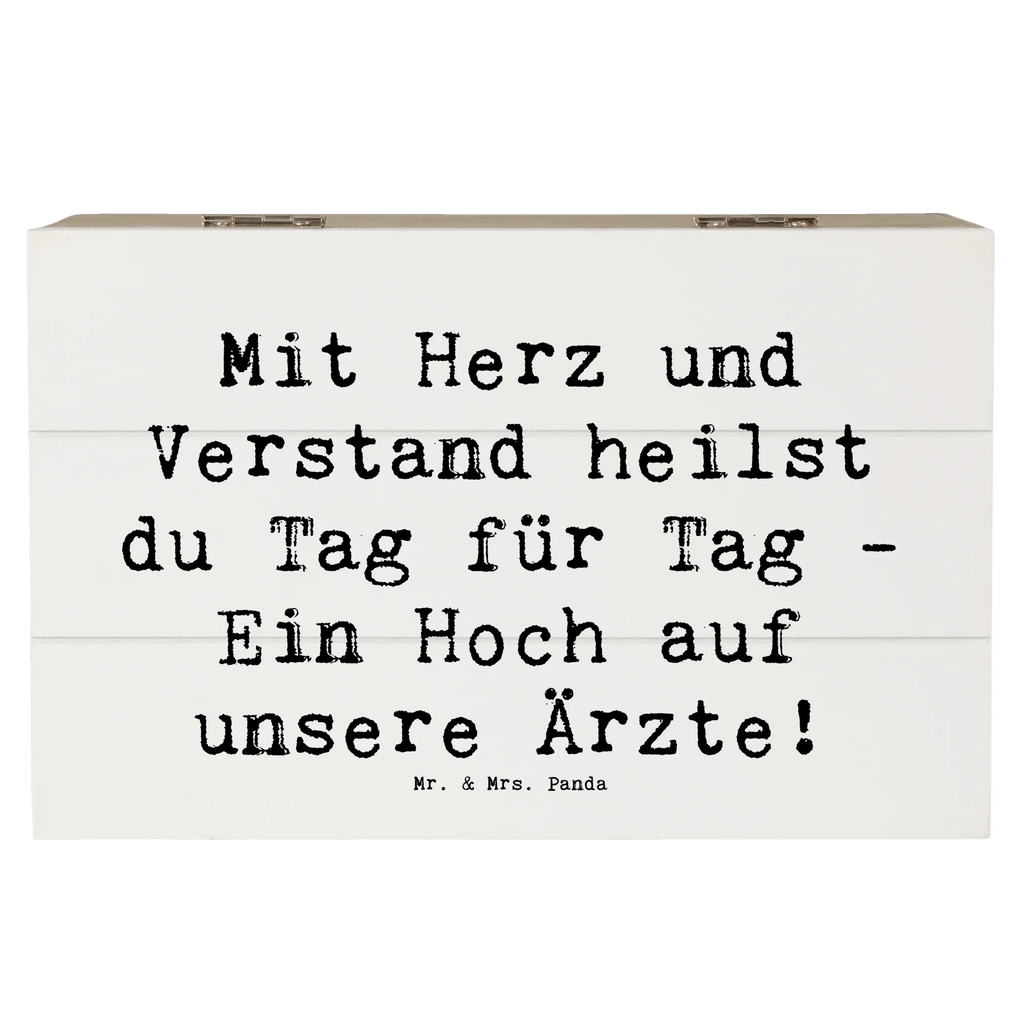 Holzkiste Mit Herz und Verstand heilst du Tag für Tag - Ein Hoch auf unsere Ärzte! Holzkiste, Kiste, Schatzkiste, Truhe, Schatulle, XXL, Erinnerungsbox, Erinnerungskiste, Dekokiste, Aufbewahrungsbox, Geschenkbox, Geschenkdose