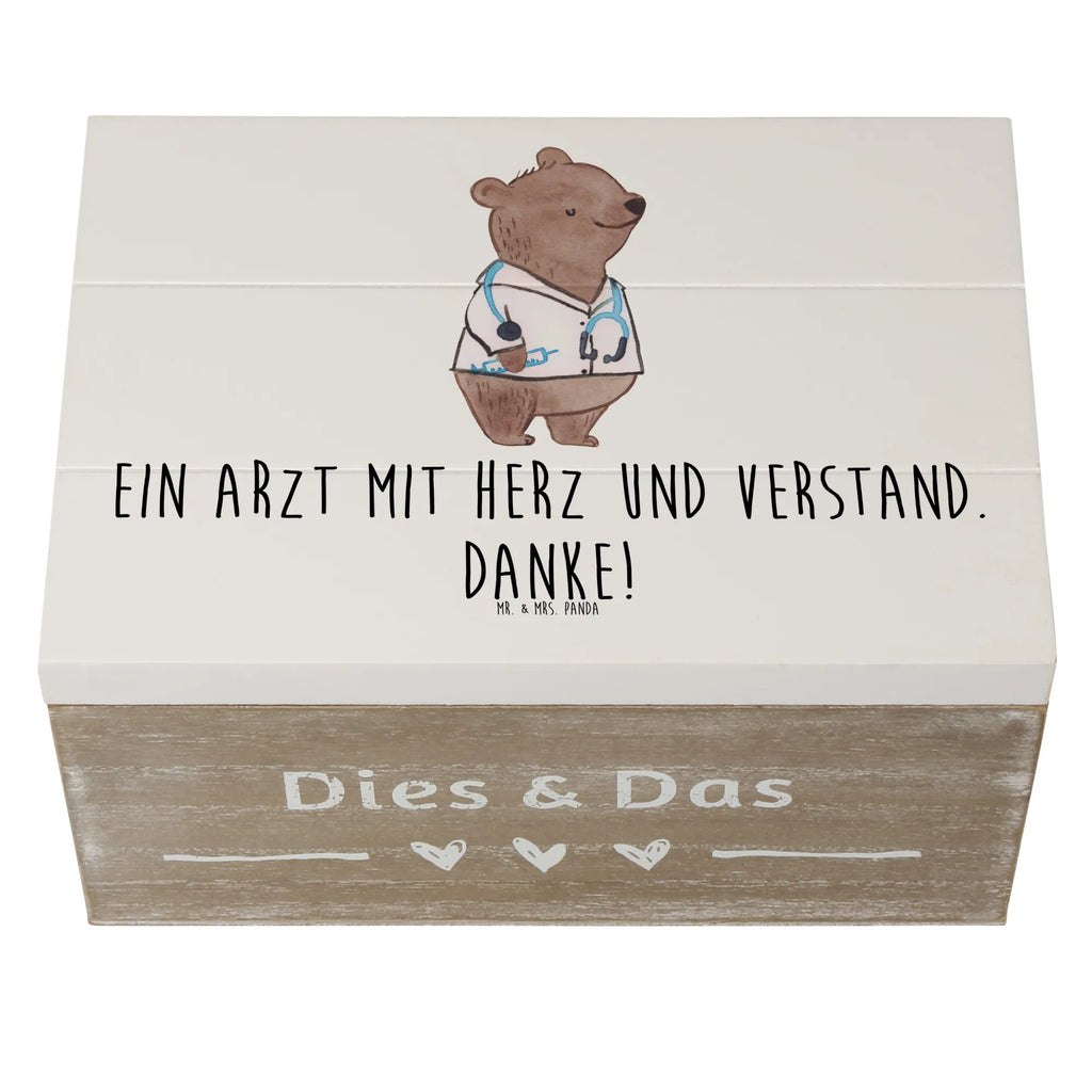 Holzkiste Arzt mit Herz Holzkiste, Kiste, Schatzkiste, Truhe, Schatulle, XXL, Erinnerungsbox, Erinnerungskiste, Dekokiste, Aufbewahrungsbox, Geschenkbox, Geschenkdose