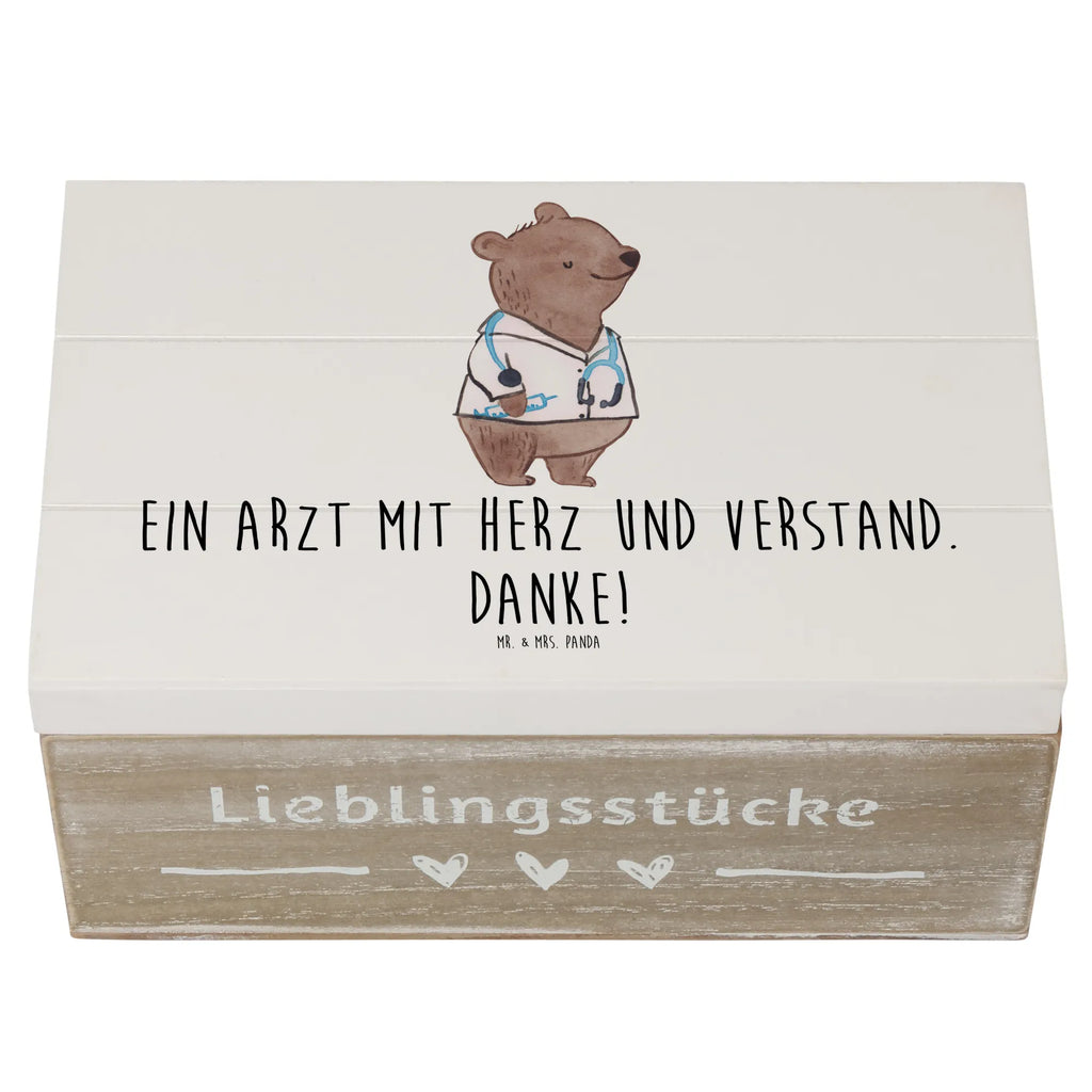 Holzkiste Arzt mit Herz Holzkiste, Kiste, Schatzkiste, Truhe, Schatulle, XXL, Erinnerungsbox, Erinnerungskiste, Dekokiste, Aufbewahrungsbox, Geschenkbox, Geschenkdose