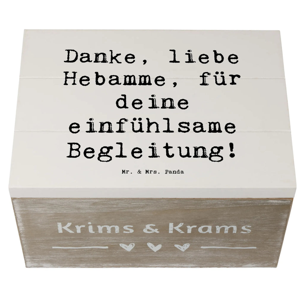 Holzkiste Danke, liebe Hebamme, für deine einfühlsame Begleitung! Holzkiste, Kiste, Schatzkiste, Truhe, Schatulle, XXL, Erinnerungsbox, Erinnerungskiste, Dekokiste, Aufbewahrungsbox, Geschenkbox, Geschenkdose