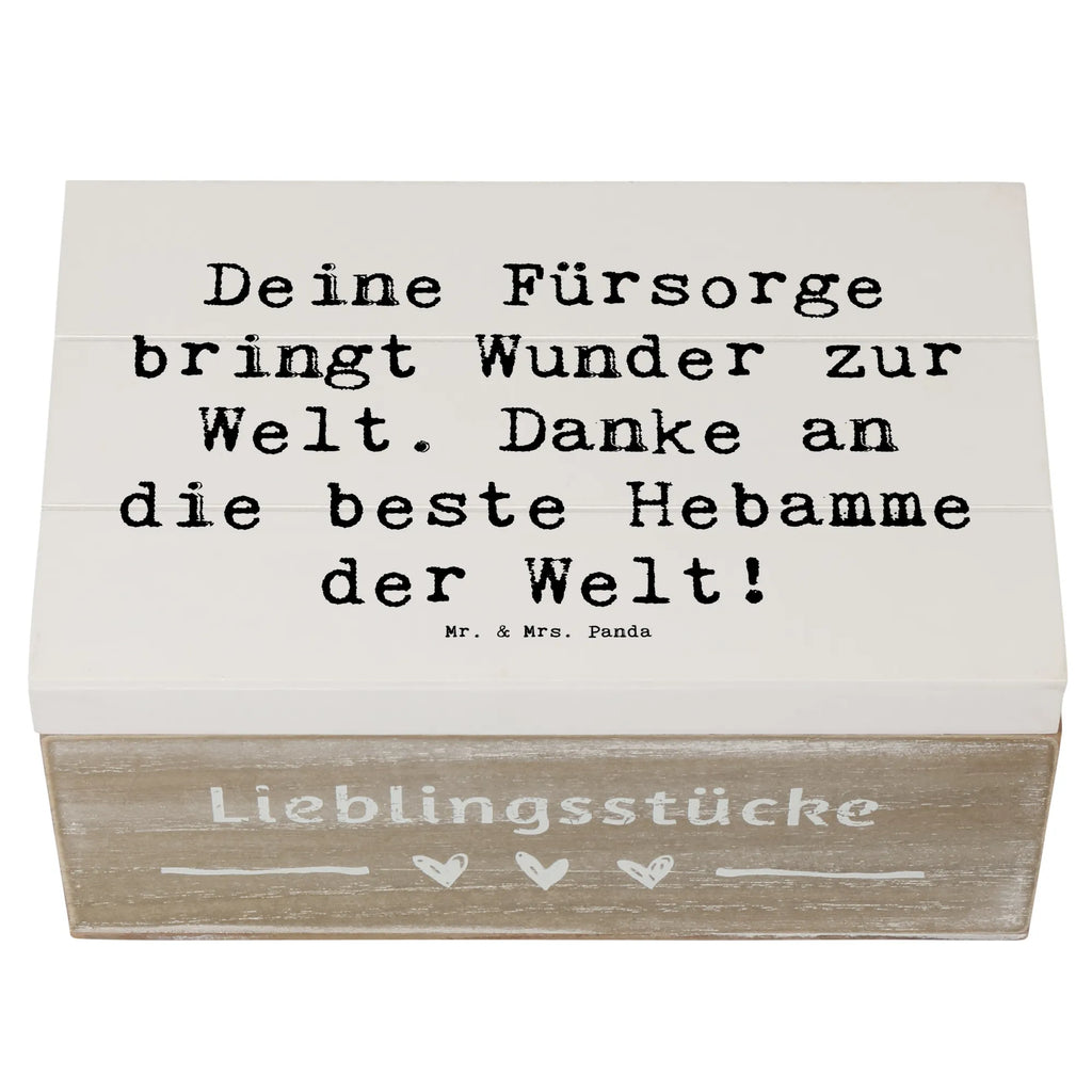 Holzkiste Deine Fürsorge bringt Wunder zur Welt. Danke an die beste Hebamme der Welt! Holzkiste, Kiste, Schatzkiste, Truhe, Schatulle, XXL, Erinnerungsbox, Erinnerungskiste, Dekokiste, Aufbewahrungsbox, Geschenkbox, Geschenkdose