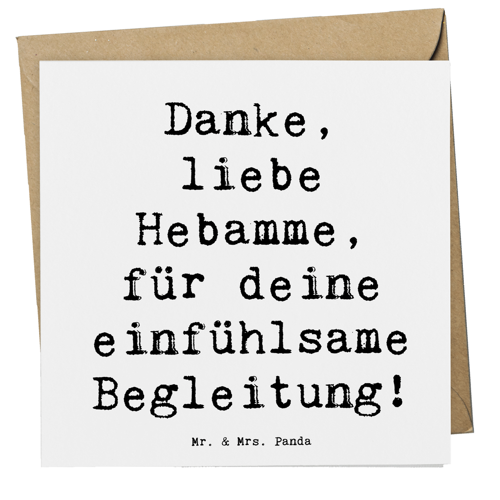 Deluxe Karte Danke, liebe Hebamme, für deine einfühlsame Begleitung! Karte, Grußkarte, Klappkarte, Einladungskarte, Glückwunschkarte, Hochzeitskarte, Geburtstagskarte, Hochwertige Grußkarte, Hochwertige Klappkarte