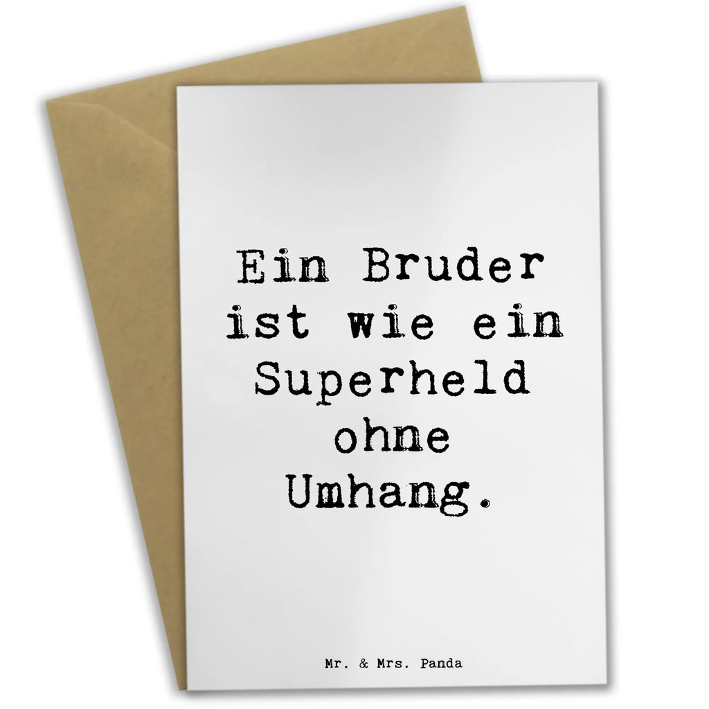 Grußkarte Spruch Bruder Superheld Grußkarte, Klappkarte, Einladungskarte, Glückwunschkarte, Hochzeitskarte, Geburtstagskarte, Karte, Ansichtskarten