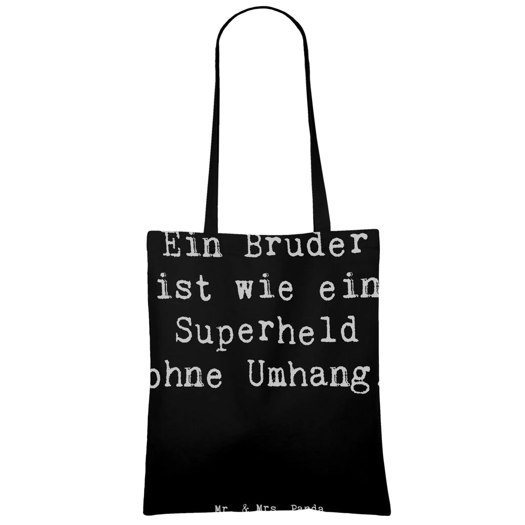 Tragetasche Ein Bruder ist wie ein Superheld ohne Umhang. Beuteltasche, Beutel, Einkaufstasche, Jutebeutel, Stoffbeutel, Tasche, Shopper, Umhängetasche, Strandtasche, Schultertasche, Stofftasche, Tragetasche, Badetasche, Jutetasche, Einkaufstüte, Laptoptasche