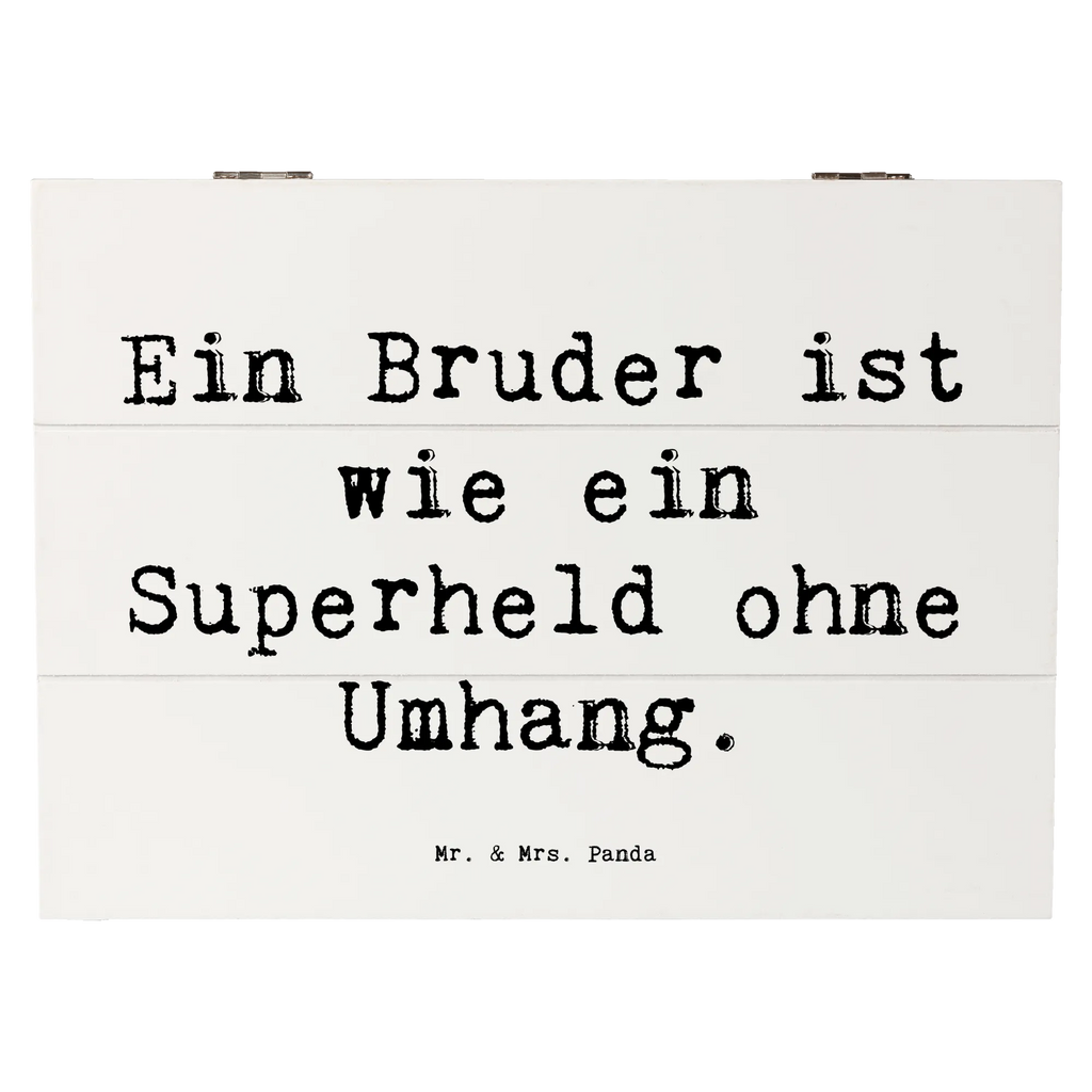 Holzkiste Spruch Bruder Superheld Holzkiste, Kiste, Schatzkiste, Truhe, Schatulle, XXL, Erinnerungsbox, Erinnerungskiste, Dekokiste, Aufbewahrungsbox, Geschenkbox, Geschenkdose