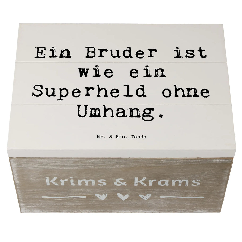 Holzkiste Spruch Bruder Superheld Holzkiste, Kiste, Schatzkiste, Truhe, Schatulle, XXL, Erinnerungsbox, Erinnerungskiste, Dekokiste, Aufbewahrungsbox, Geschenkbox, Geschenkdose