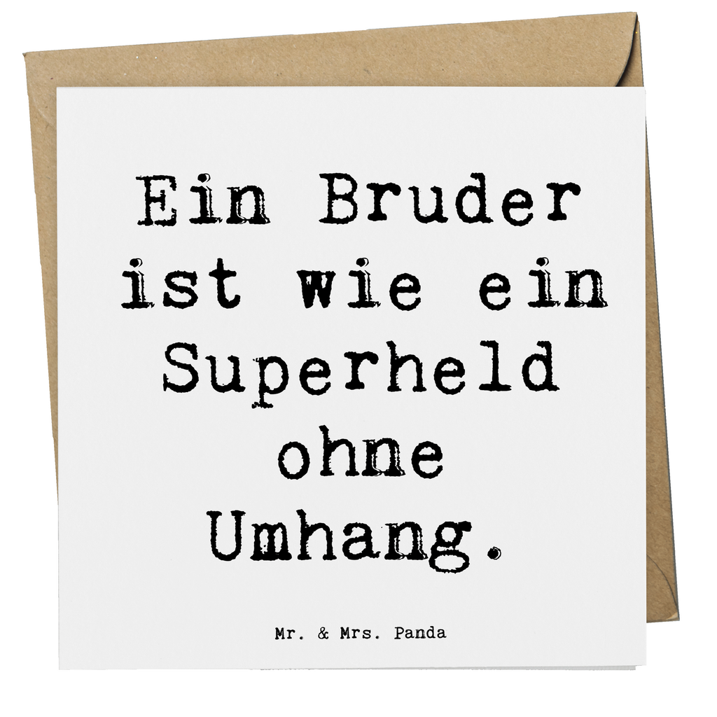 Deluxe Karte Ein Bruder ist wie ein Superheld ohne Umhang. Karte, Grußkarte, Klappkarte, Einladungskarte, Glückwunschkarte, Hochzeitskarte, Geburtstagskarte, Hochwertige Grußkarte, Hochwertige Klappkarte