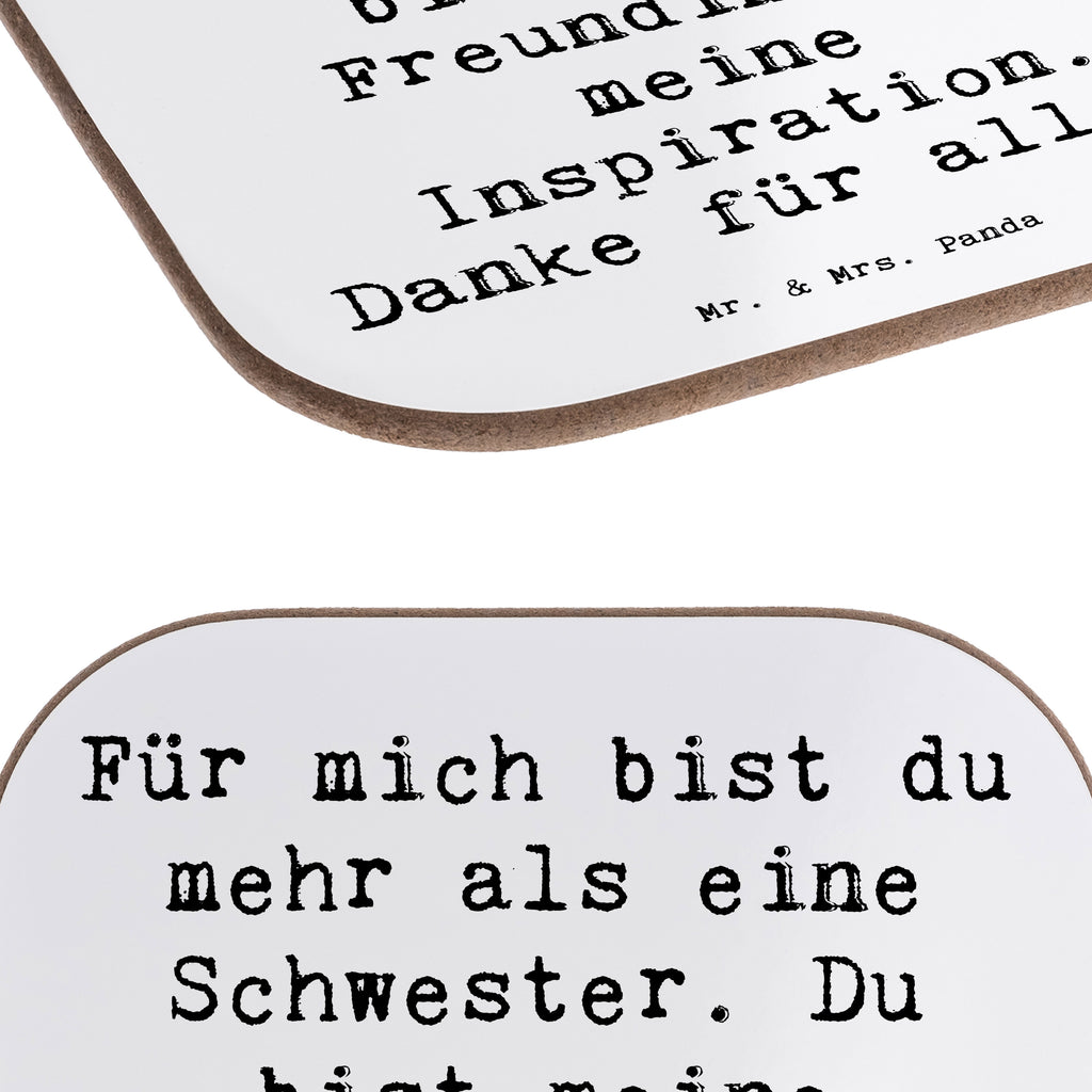 Untersetzer Für mich bist du mehr als eine Schwester. Du bist meine Freundin und meine Inspiration. Danke für alles! Untersetzer, Bierdeckel, Glasuntersetzer, Untersetzer Gläser, Getränkeuntersetzer, Untersetzer aus Holz, Untersetzer für Gläser, Korkuntersetzer, Untersetzer Holz, Holzuntersetzer, Tassen Untersetzer, Untersetzer Design