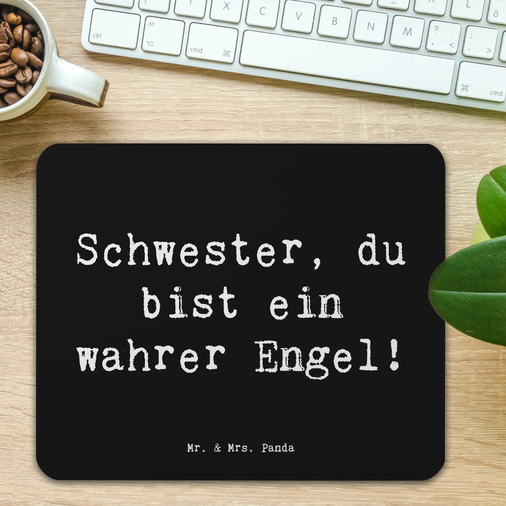 Mauspad Spruch Schwester Engel Mousepad, Computer zubehör, Büroausstattung, PC Zubehör, Arbeitszimmer, Mauspad, Einzigartiges Mauspad, Designer Mauspad, Mausunterlage, Mauspad Büro